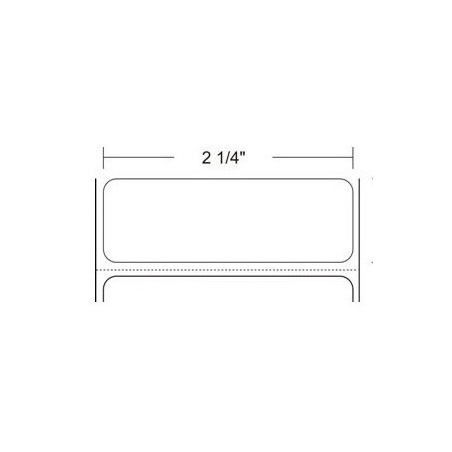 ROLLO DE ETIQUETA ZEBRA 10010040 2.25" x 0.50" Z-SELECT 4000D