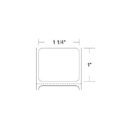 ROLLO DE ETIQUETA ZEBRA 10009523 1.25" x 1" Z-SELECT 4000T