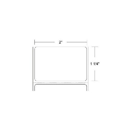 ROLLO DE ETIQUETA ZEBRA 18925 2" x 1.25" POLYPRO 3000T