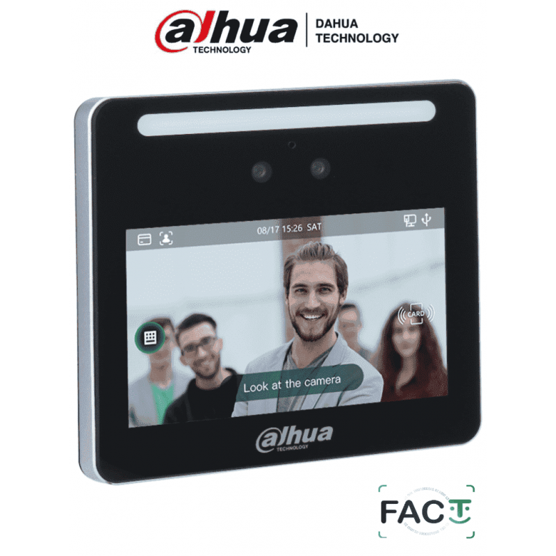 DAHUA ASA3213GL-MW- Control de Asistencia y Acceso Simple con Reconocimiento Facial