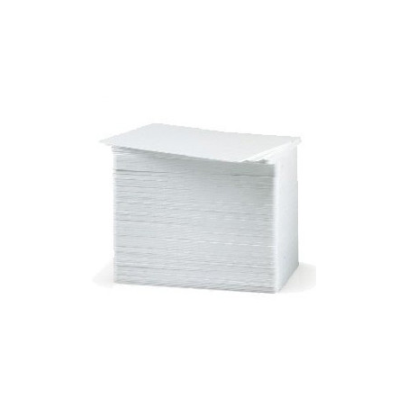 PAQUETE DE 100 TARJETAS BLANCAS DE PVC CR80.030